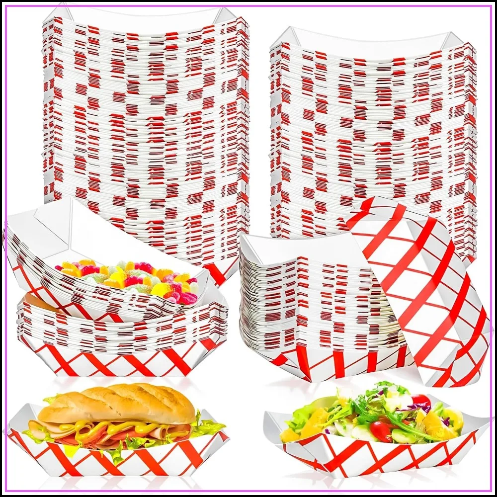 100 عبوة من صواني الطعام الورق - مراجعة Food Packed Snacks وسعره
